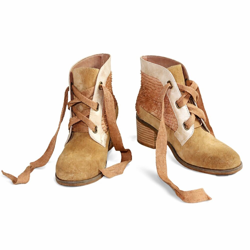 Antelope N52 Caroline Stone Lace Up Summer Ankle Bootie Size 36 (US 5-5.5) - Picture 6 of 10